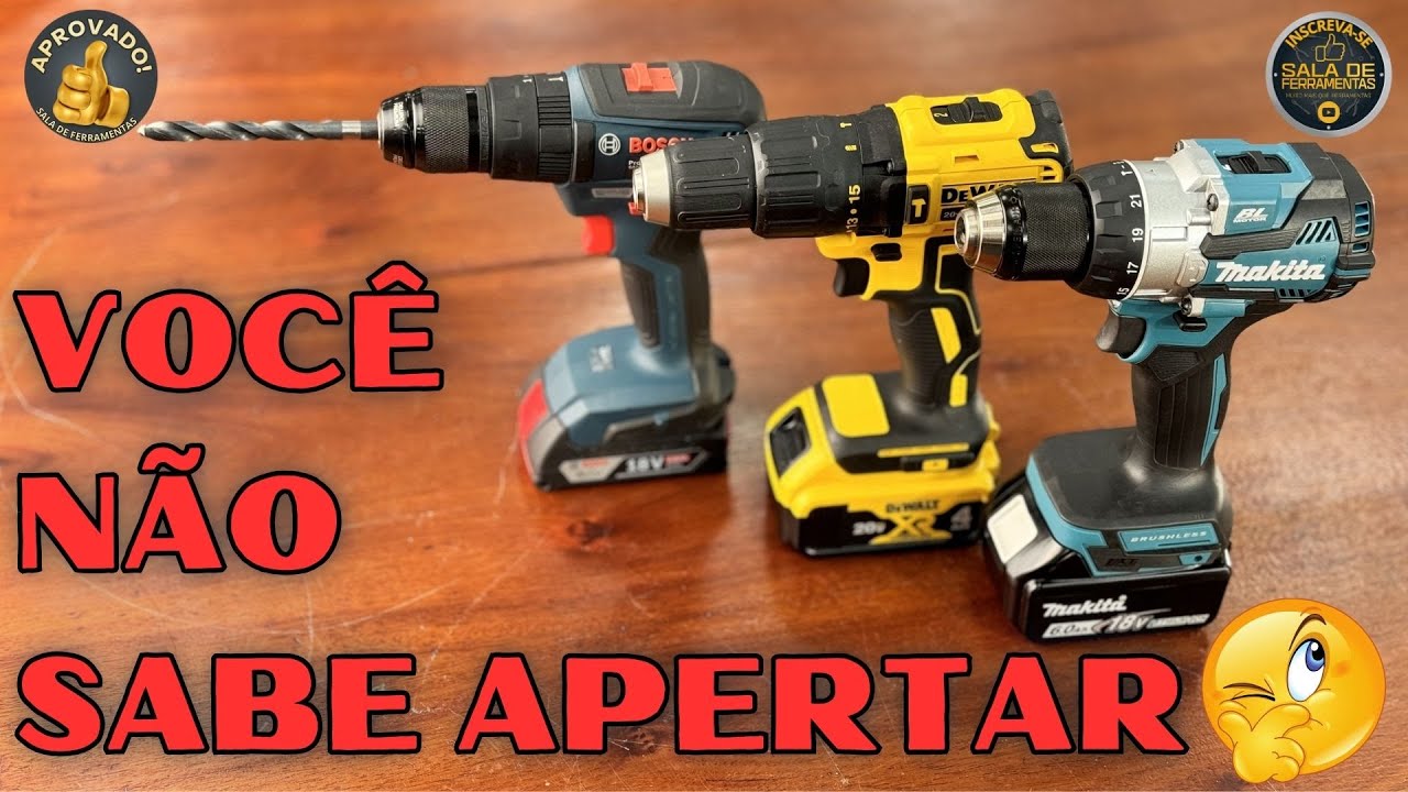 O SEGREDO DO APERTO DO MANDRIL DA SUA PARAFUSADEIRA, como travar o mandril para não soltar a broca.