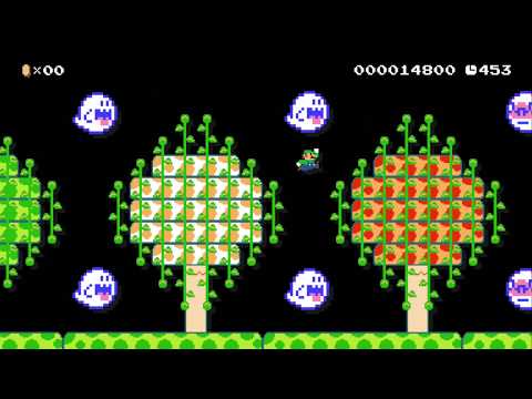 Wandering a Haunted Forest Alone by Andrew2121 - SUPER MARIO MAKER - NO COMMENTARY 1az