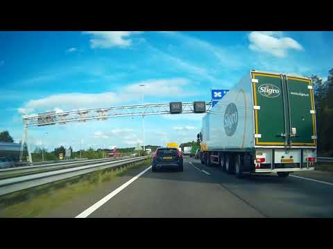 Driving home from school during friday evening rush (Breda - Venlo)