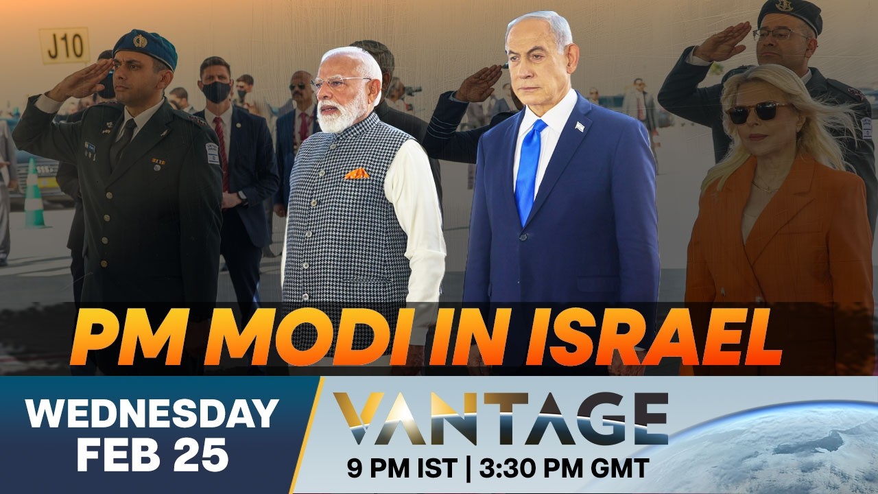 PM Modi in Israel LIVE: Netanyahu Welcomes "Dear Friend" Modi to Knesset | Vantage on Firstpost