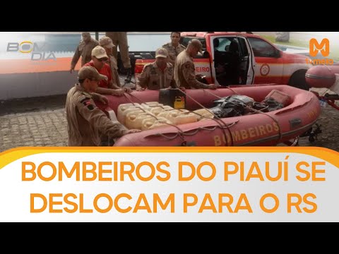 Bombeiros do Piauí se deslocam para o Rio Grande do Sul em auxílio as vítimas das inundações