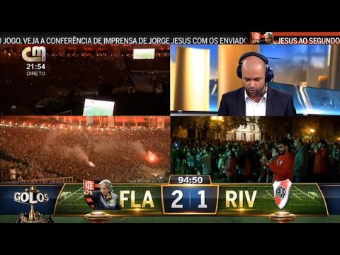 Narração portuguesa na virada do Flamengo 2x1 River Plate - Final Libertadores 2019