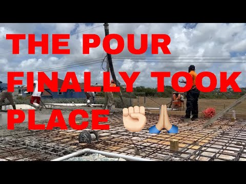 Barbados 🇧🇧 Beach House Build - Day 288, the garage roof is being poured!