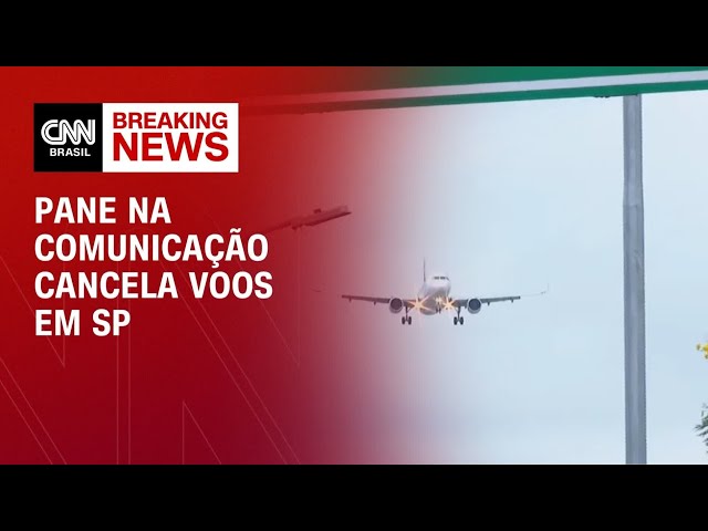 Com pane na comunicação, voos são afetados em todo o estado de SP | LIVE CNN