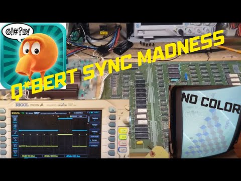 Q*bert Refurb & Repair - Part 2 - @!#?@! Sync & Color issues