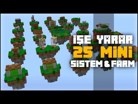INITIAL LEVEL 25 MINI SYSTEM and FARM !! Minecraft