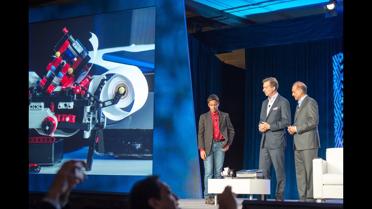 Shubham Banerjee speaking at the Intel Capital Global Summit