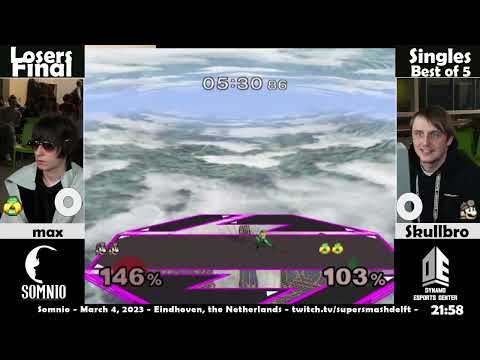 Somnio - max (Sheik) Vs. skullbro (Doc) - Losers Final