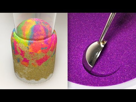 Very Satisfying Video Compilation 81 Kinetic Sand Cutting ASMR Video