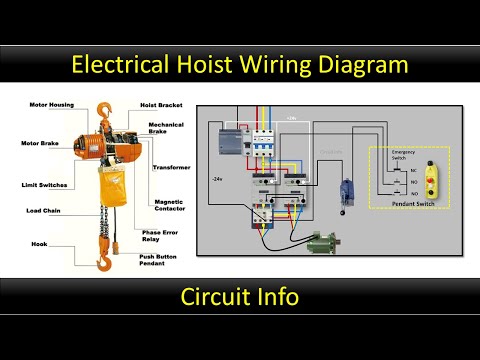 Electrical Hoist Wiring Diagram / Crane wiring / Overhead crane @CircuitInfo