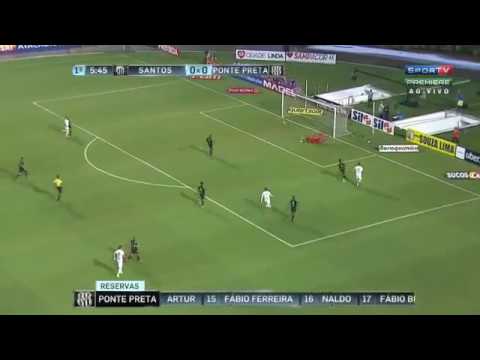 Santos 1 (4 x 5) 0 Ponte Preta - PÊNALTIS & MELHORES MOMENTOS - Paulistão 10/04/2017