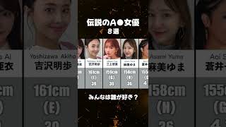 伝説のA〇女優　8選　#女優紹介 #おすすめ女優 #伝説