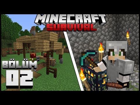MADEN OCAĞI, PRATİK MADEN YÖNTEMİ ve SPAWNER ! ┇Minecraft Survival ▹Bölüm 02