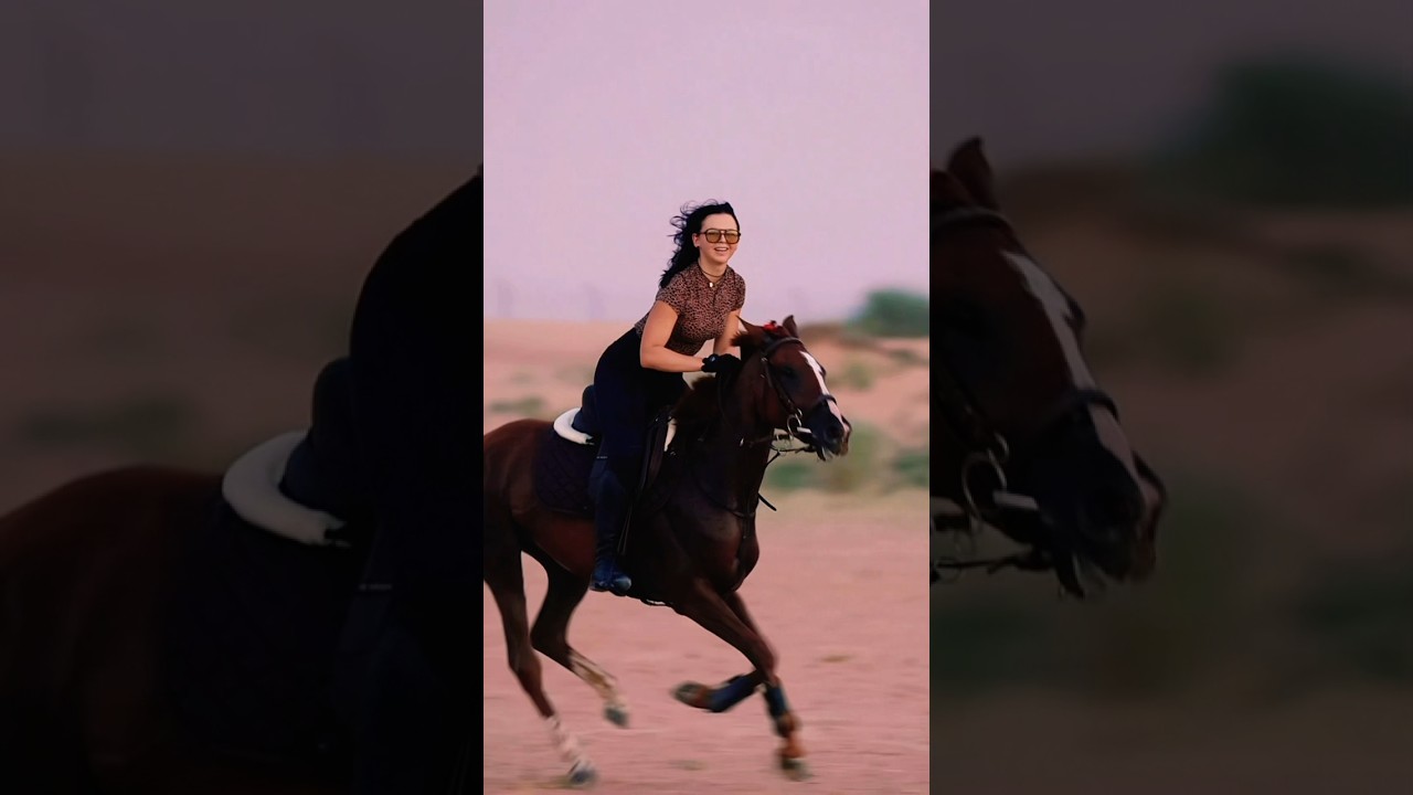Beautiful Girl Riding a Horse with Confidence | Stunning Horse Adventure 🐎✨