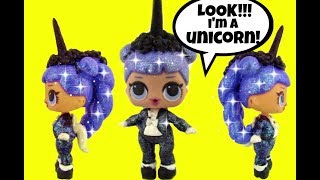 🦄 MIDNIGHT UNICORN CUSTOM LOL Surprise Doll & L.O.L. Surprise Ball ~ Doll Story Video Girly Girlz