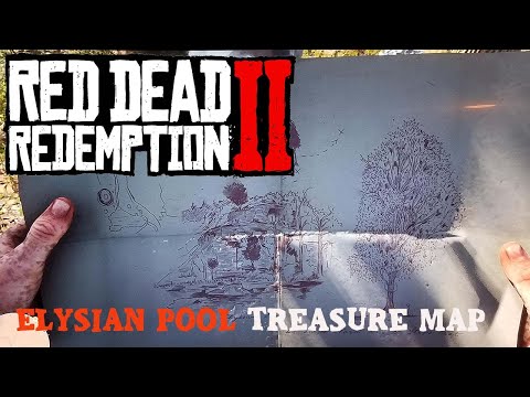Elysian Pool Gold Bar Treasure ( Sketched Map) - Red Dead Redemption 2 Treasure Location