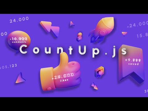 Counter Using Html Css And Javascript Countup Js Tutorial