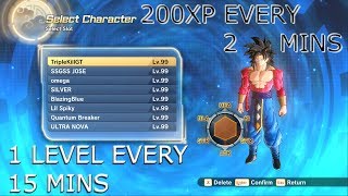 QUICKEST WAY TO LEVEL UP ALL YOUR CHARACTERS IN 2 Hours - Xenoverse 2