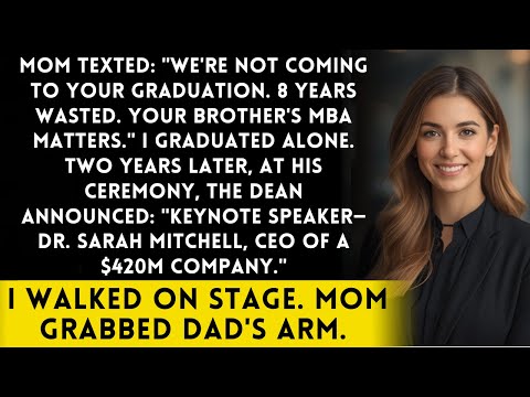 Parents Skipped My PhD Graduation "Useless" - I Was Keynote At Brother's Ceremony