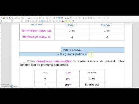 Grammaire latine # 4 - Le verbe être au présent