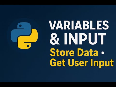Python Variables User Input Learn Python In 4 Minutes