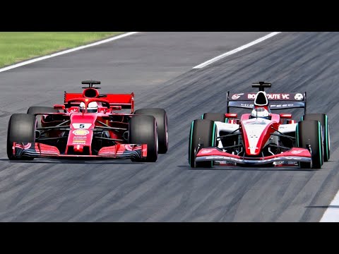 Ferrari F1 2018 vs Formula F1 Superleague 2006 - Monza