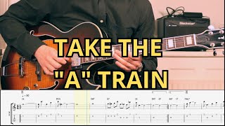 How to play: Take the &quot;A&quot;-Train - Jazz standard tabs + notation