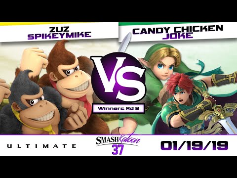 Zuz & SpikeyMike (Y) vs. CandyChicken & Joke (G) - Winners Rd 2 - Smashkatoon 37