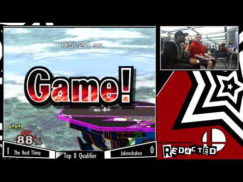 KSU Smash Presents: REDACTED - TheRealThing (Falco) vs Jakenshaken (Marth) - Loser's Top 8 Qualifier