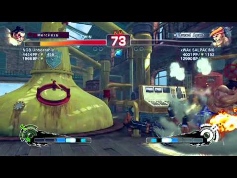Super Street Fighter 4 AE \\\ Xbox LIVE Match - NGB Unbeatable (HONDA) vs (ADDON) xWAx SALPACINO \\\