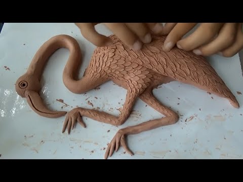Sculpting challenge 48: Making a clay flamingo sculpture