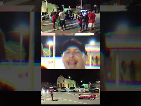 Encontro de carros na orla do Povoado Lagoa Comprida em São Brás -AL