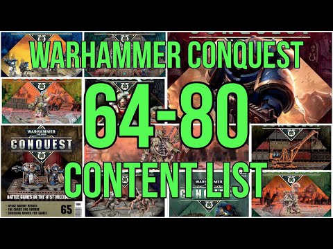 Warhammer Conquest contents list for issues 64-80