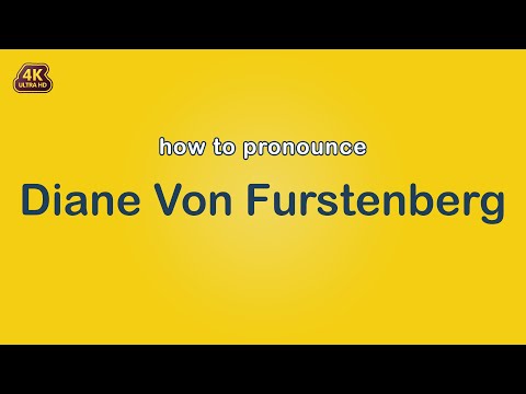 how to pronounce Diane Von Furstenberg 【Brand Name】
