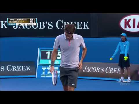 Federer vs Davydenko Australian Open 2nd Round 2013