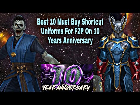 Best 10 Must Buy Shortcut Uniforms For F2P On 10 Years Anniversary - Marvel Future Fight