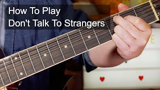 &#39;Don&#39;t Talk To Strangers&#39; Prince Acoustic Guitar Lesson