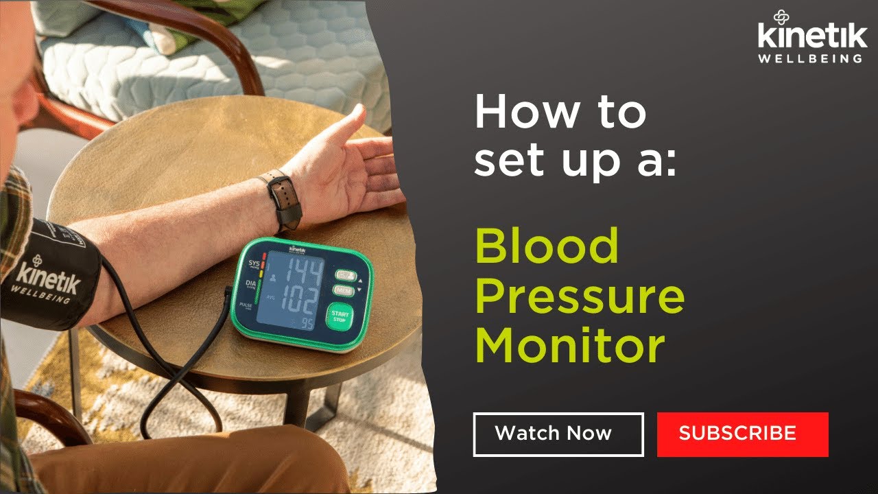 How to use a fully automatic blood pressure monitor - Kinetik Wellbeing - WBP2