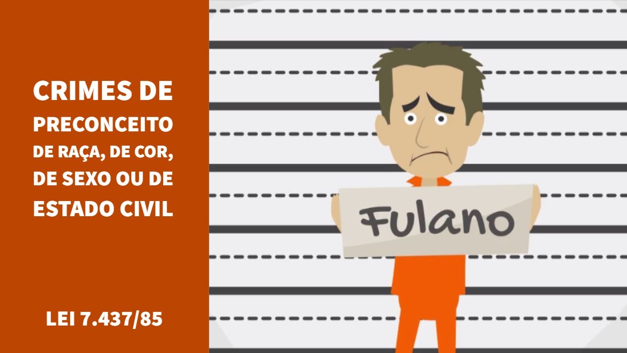 Lei 7.437/85 Crimes de preconceito de raça, de cor, de sexo ou de estado civil