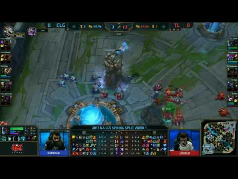 007  CLG vs Liquid Highlights Game 1, NA LCS Spring 2017 Week 1 Day 2, CLG vs TL G1