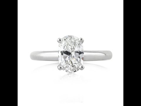 Mark Broumand -  1.26ct Oval Cut Diamond Solitaire Engagement Ring