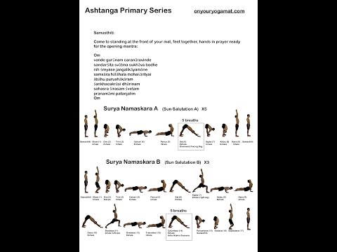 Ashtanga Yoga Primary Series (edited Sharath Jois audio count)