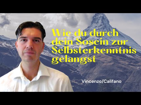Vincenzo Califano -  Wie du durch dein Sosein zur Selbsterkenntnis gelangst