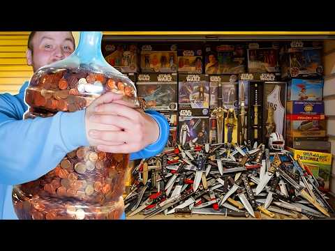 I Found THOUSANDS in Weapons, Cash & Rare Toys in Storage Unit!
