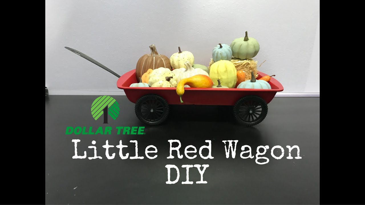 How to make the Dollar Tree little red wagon. These are the cutest and the easiest little things￼💕￼