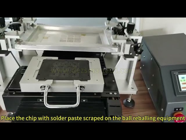 Chip reballing machine operational video