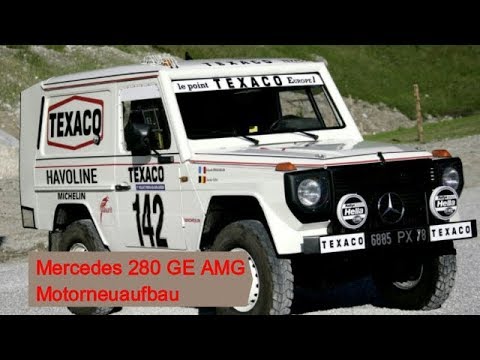 Mercedes Benz 280 GE SE M110 AMG engine rebuild Paris Dakar Winner 1983 engine repair
