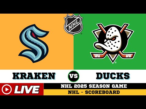 Seattle Kraken Vs Anaheim Ducks | NHL 2025 | NHL Live SCOREBOARD | Dec 23 2025