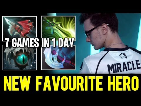 MIRACLE New Favourite Hero - Spam 7 Games in 1 Day Dota 2