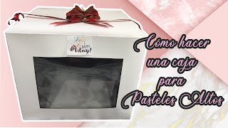 Cómo hacer una caja para pasteles Altos